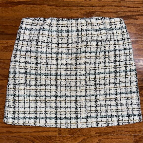 House of Harlow 1960 Tweed Posh Mini Skirt Size Medium - Picture 10 of 14